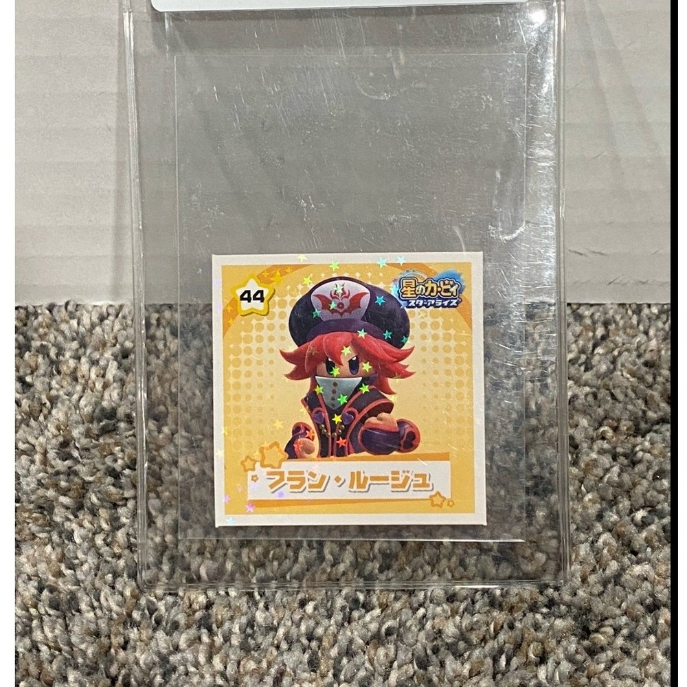 Nintendo Kirby Star Allies Sticker Unisex Flamberge #44 Holo Orange OS Excellent